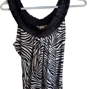 Zebra Print Sleeveless Top